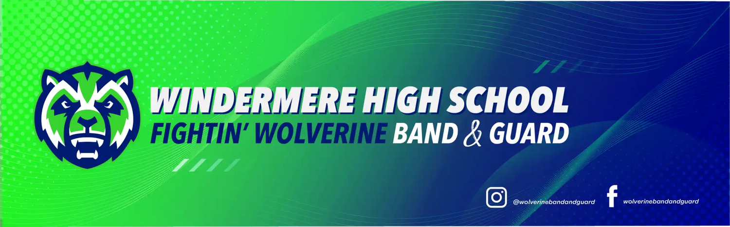 Windermere High School band banner.