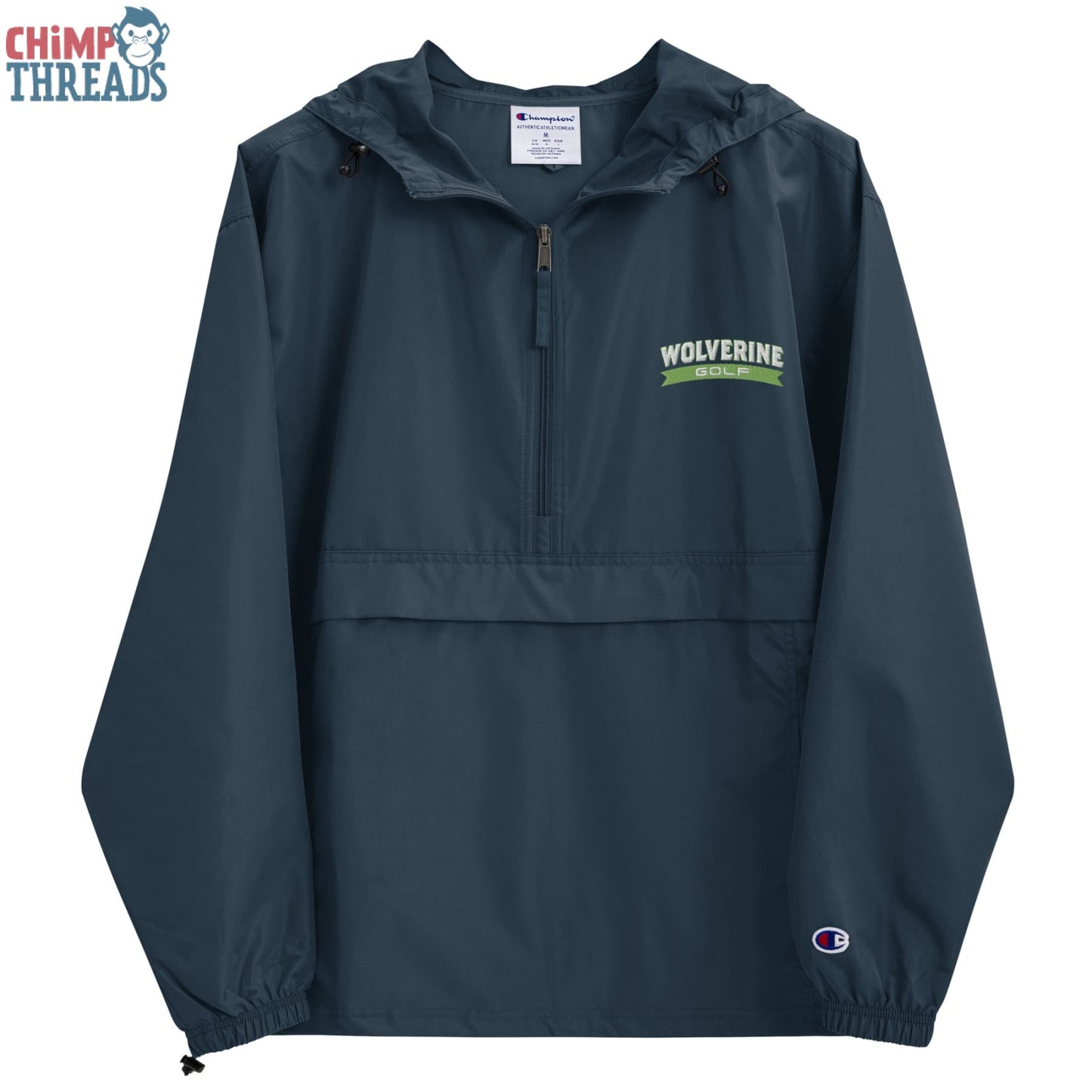 Wolverines Golf Embroidered Champion Packable Jacket - golf