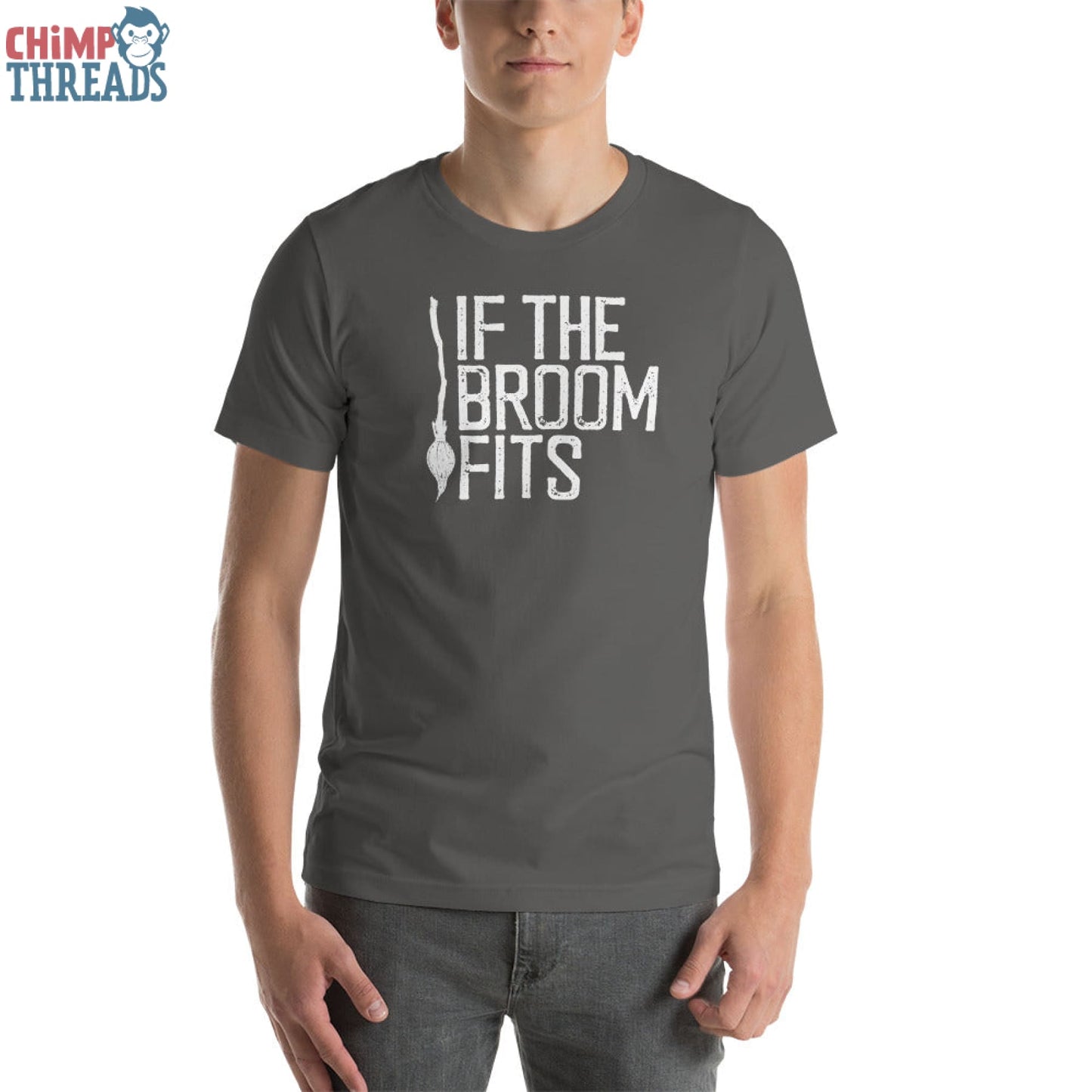 If the Broom Fits... - T-Shirt Halloween