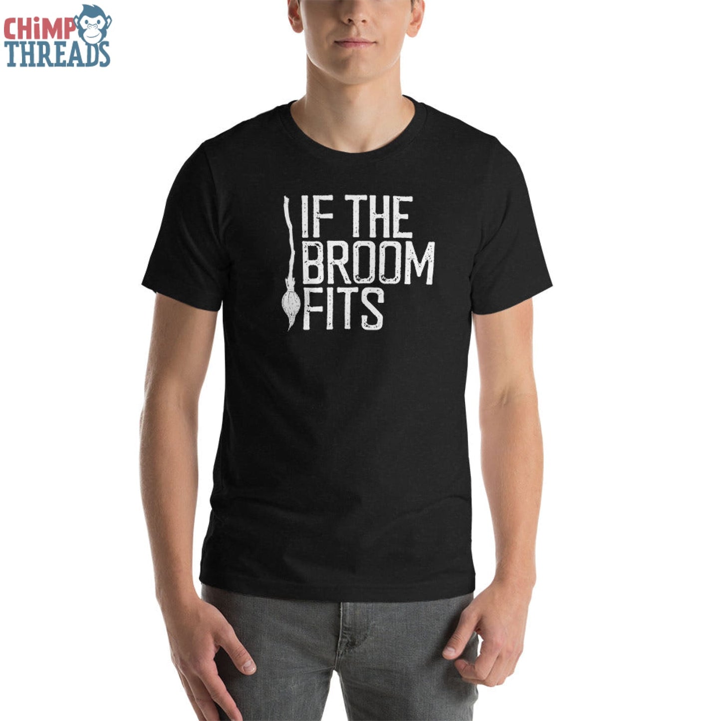 If the Broom Fits... - T-Shirt Halloween