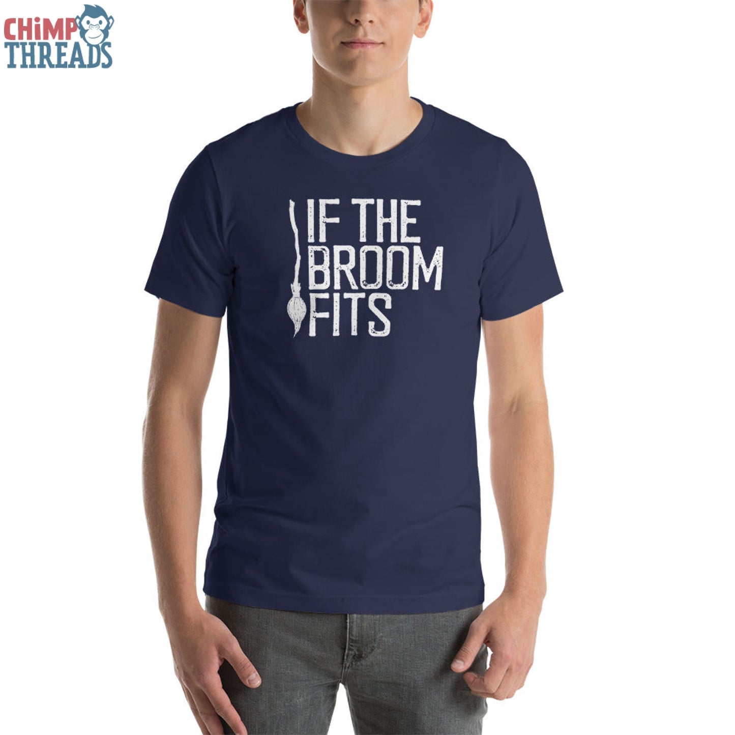 If the Broom Fits... - T-Shirt Halloween