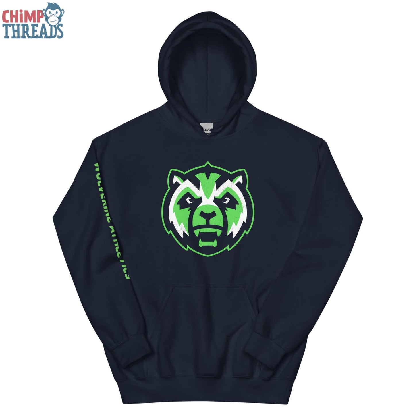 Wolverine Athletics with Sleeve logo Unisex Hoodie -