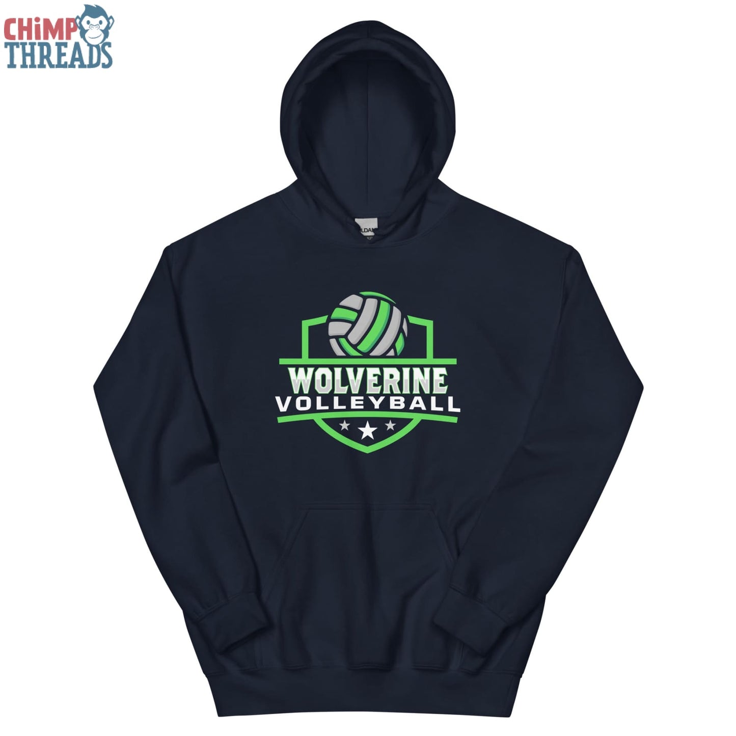 Wolverine Volleyball Crest Hoodie - Windermere High School