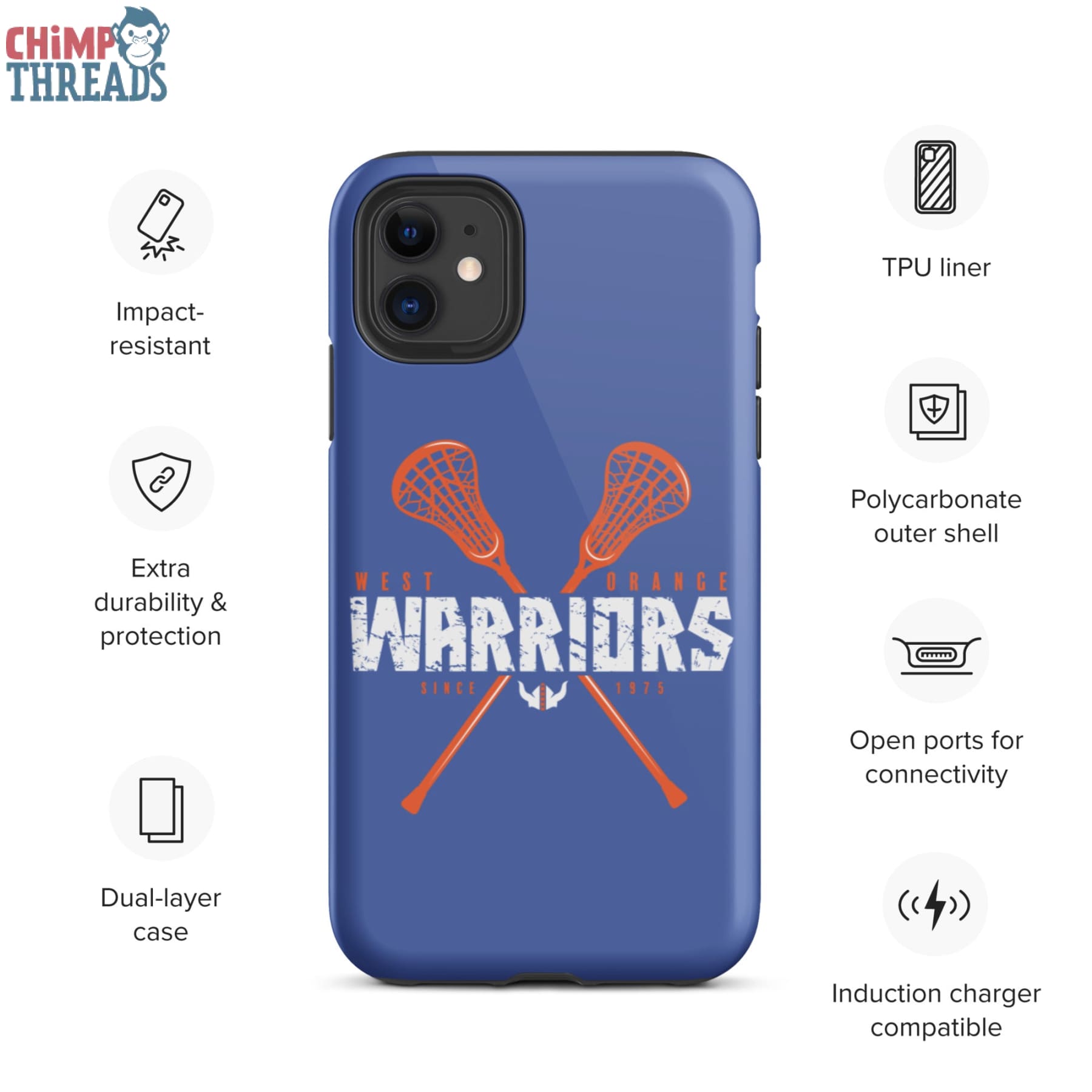 West Orange Lacrosse Tough iPhone case - lacrosse ✓ west