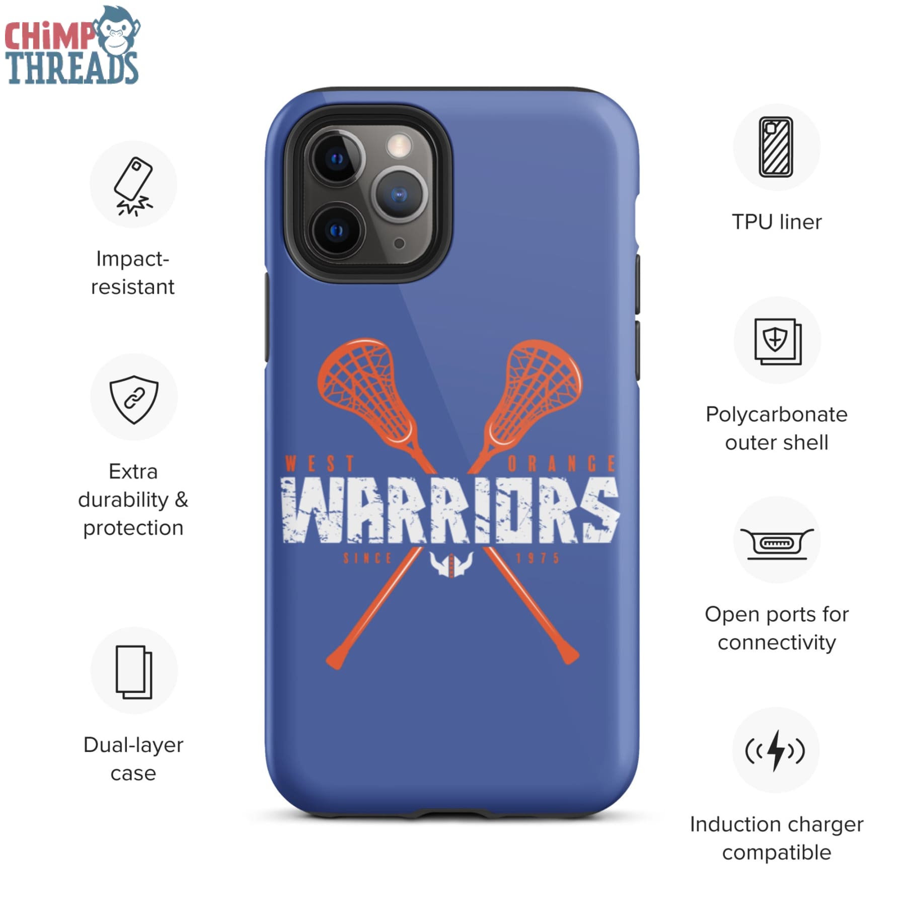 West Orange Lacrosse Tough iPhone case - lacrosse ✓ west