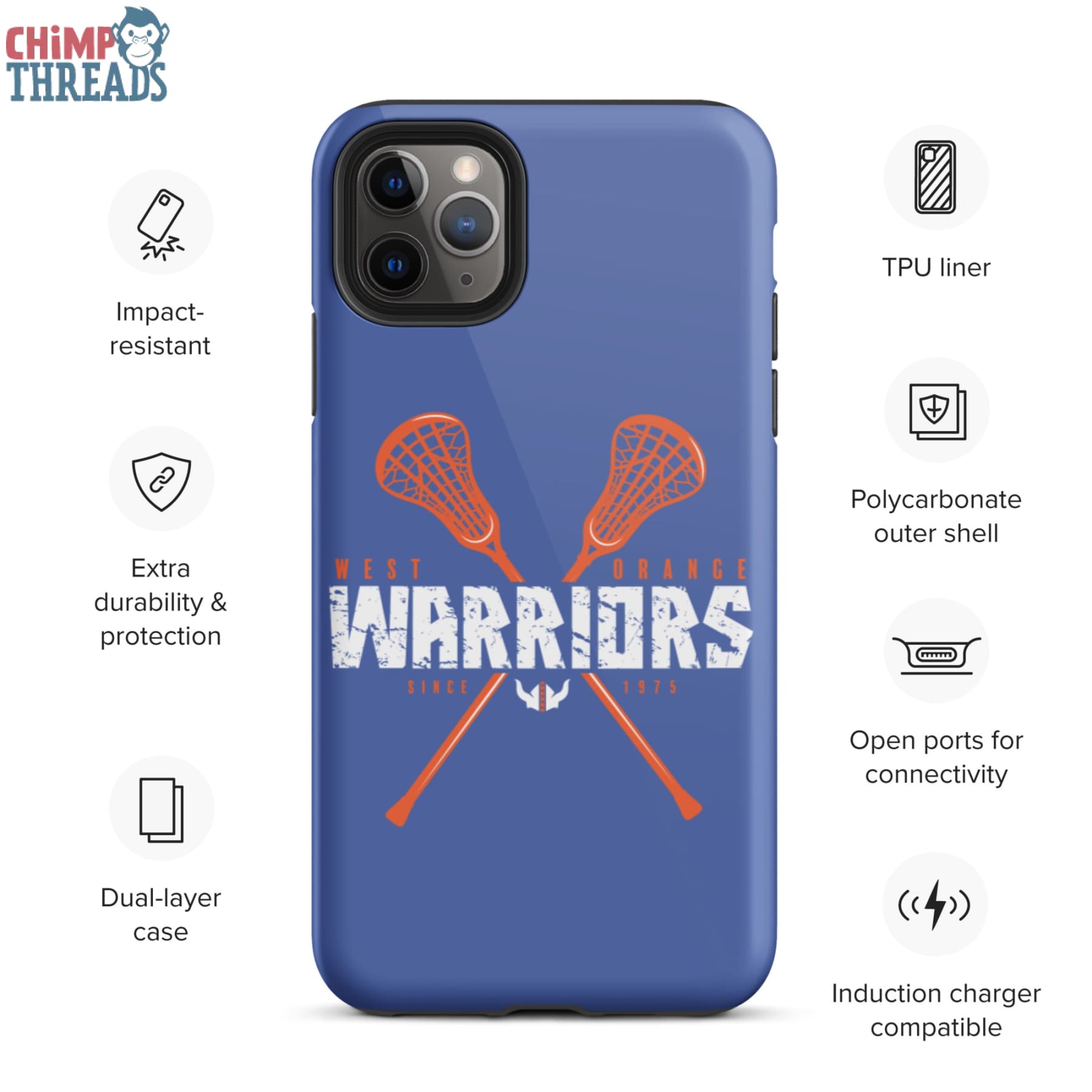 West Orange Lacrosse Tough iPhone case - lacrosse ✓ west