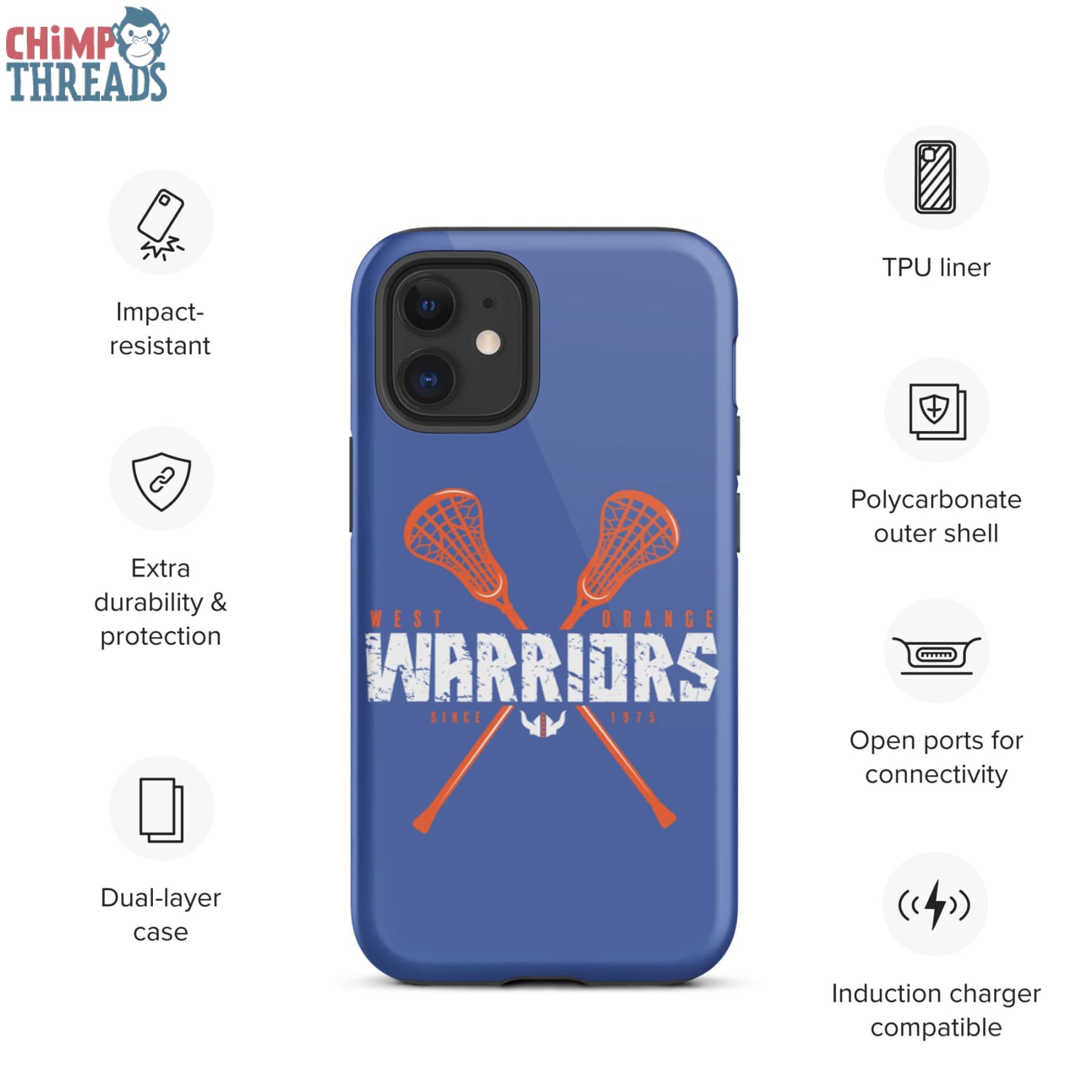 West Orange Lacrosse Tough iPhone case - lacrosse ✓ west