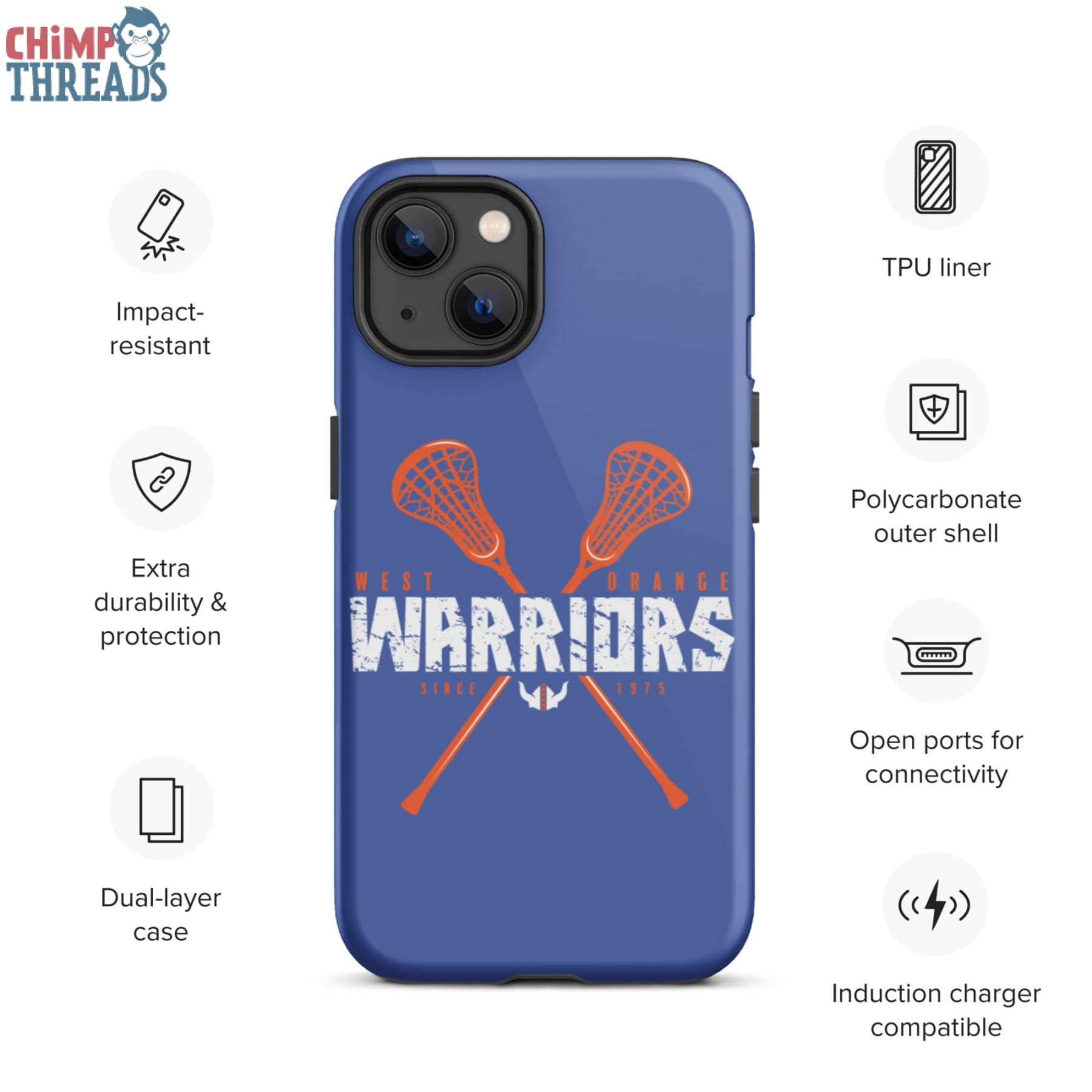 West Orange Lacrosse Tough iPhone case - lacrosse ✓ west