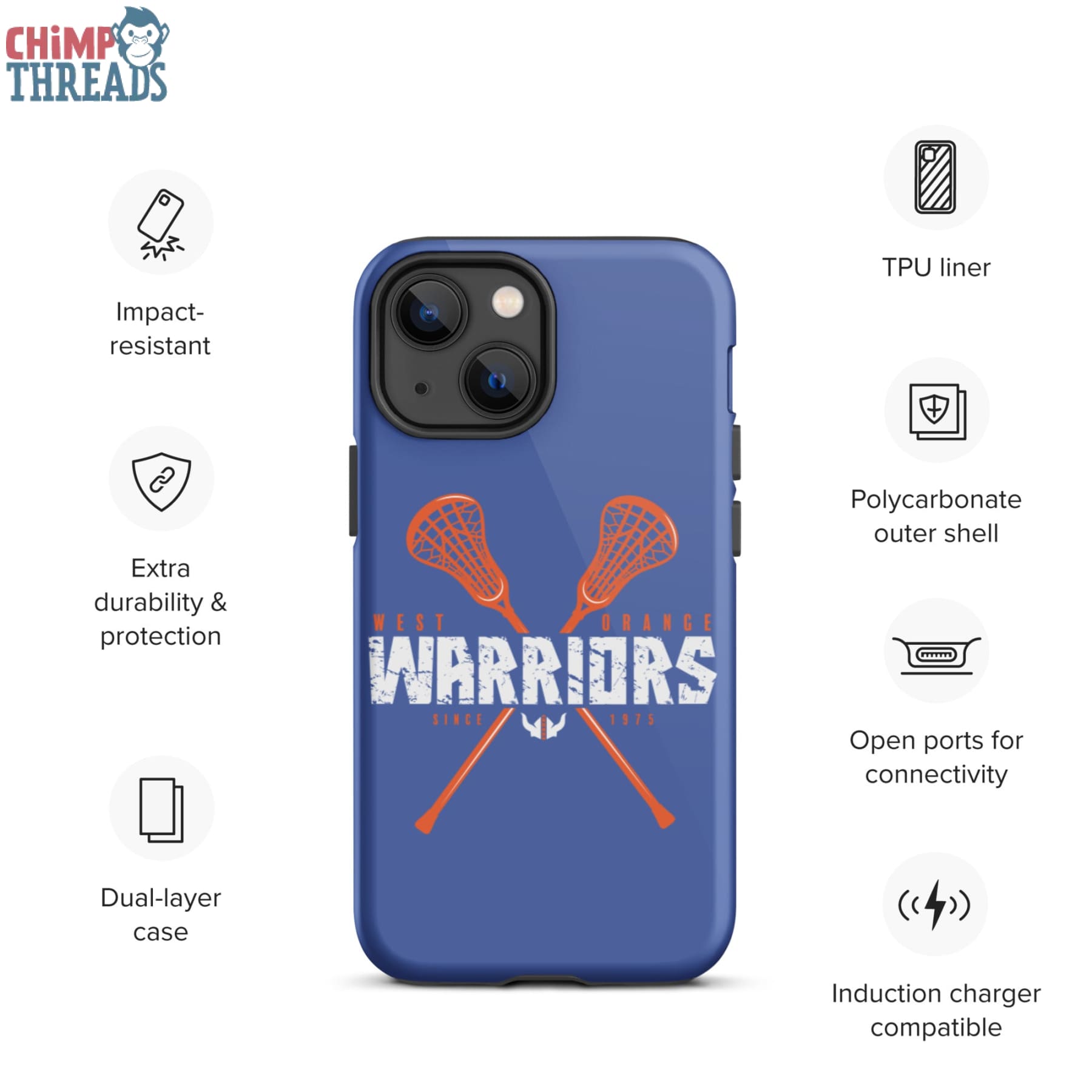 West Orange Lacrosse Tough iPhone case - lacrosse ✓ west