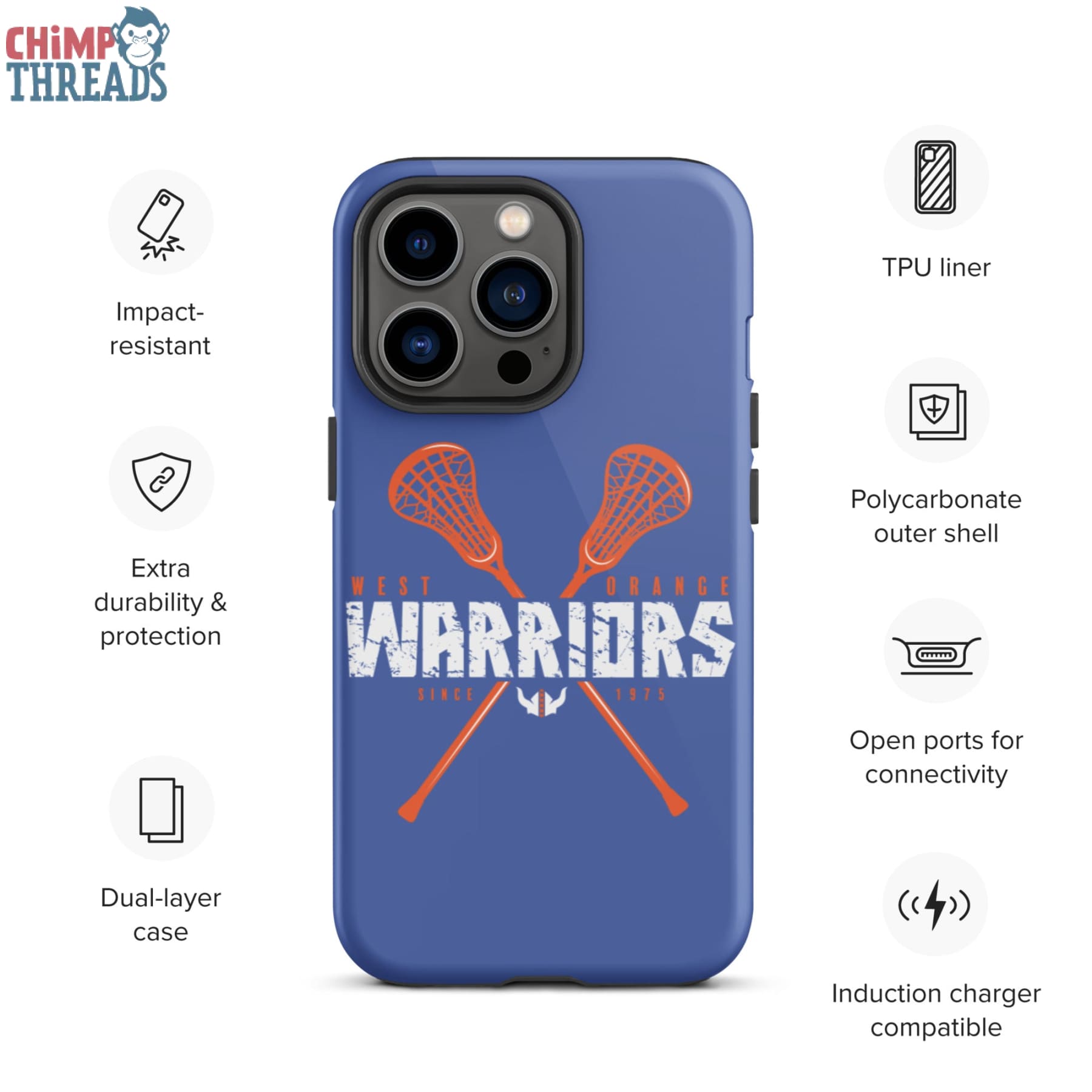 West Orange Lacrosse Tough iPhone case - lacrosse ✓ west