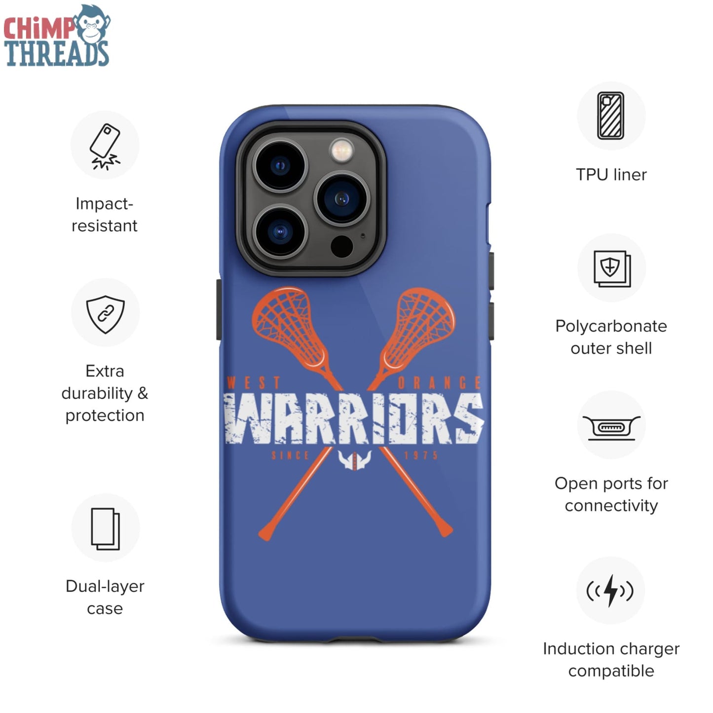 West Orange Lacrosse Tough iPhone case - lacrosse ✓ west