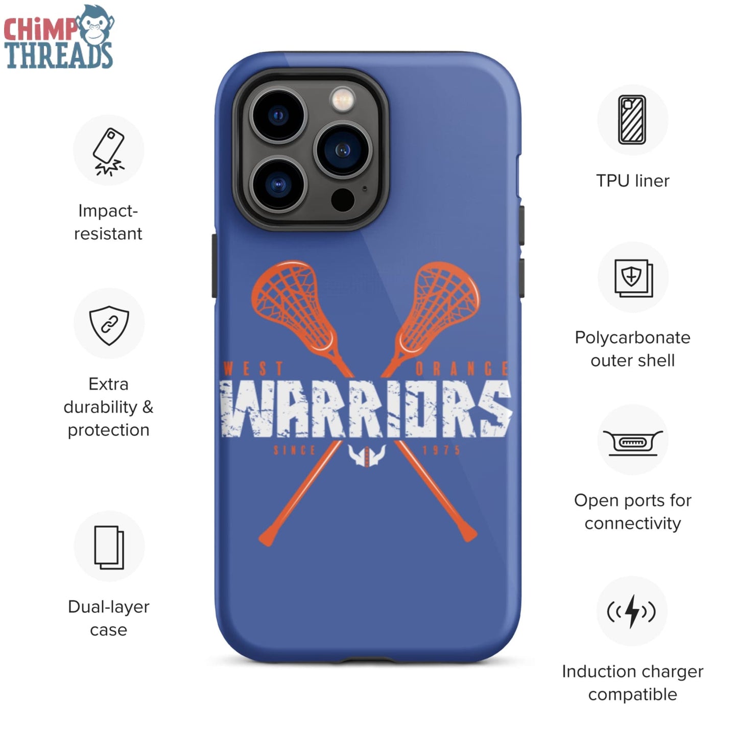 West Orange Lacrosse Tough iPhone case - lacrosse ✓ west