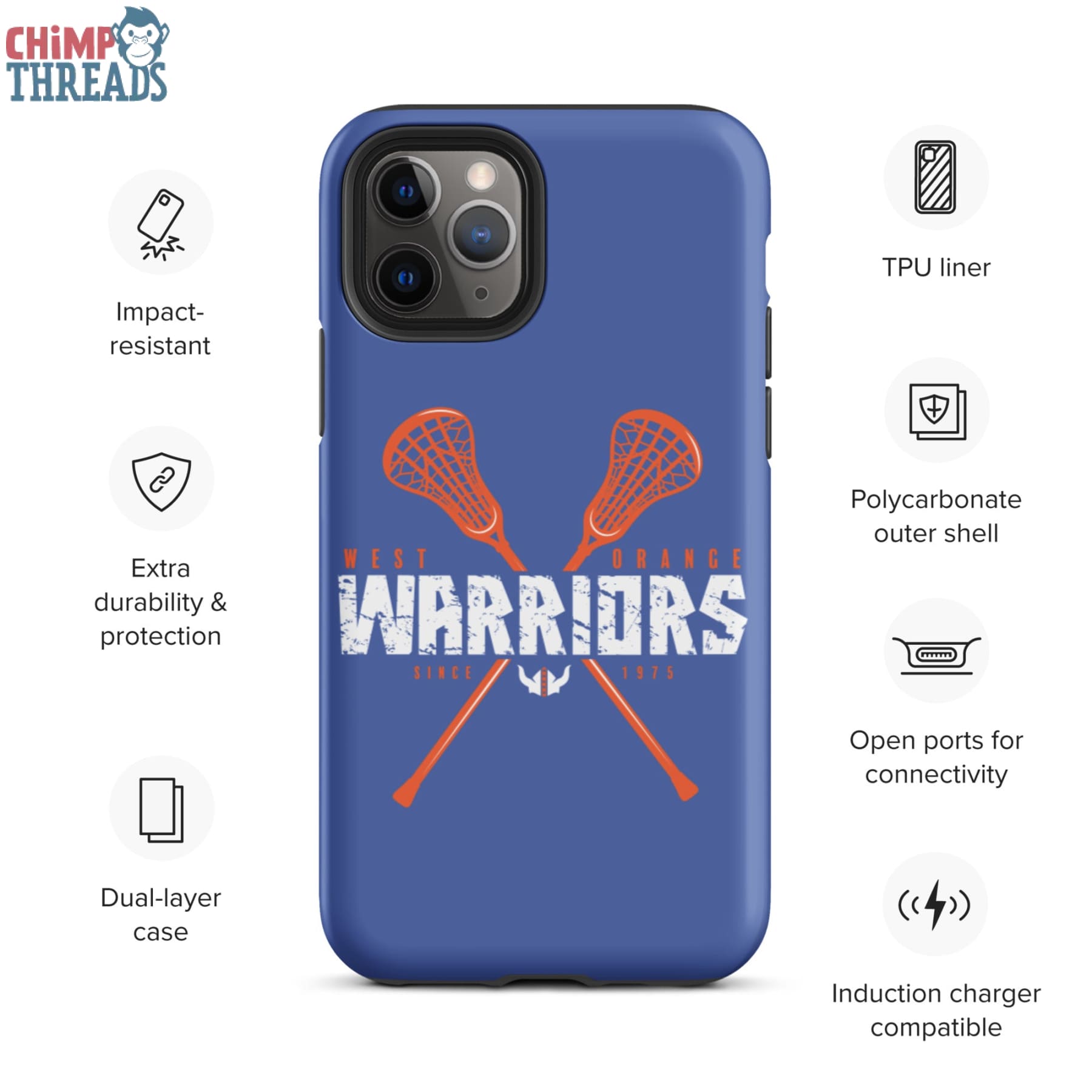 West Orange Lacrosse Tough iPhone case - lacrosse ✓ west