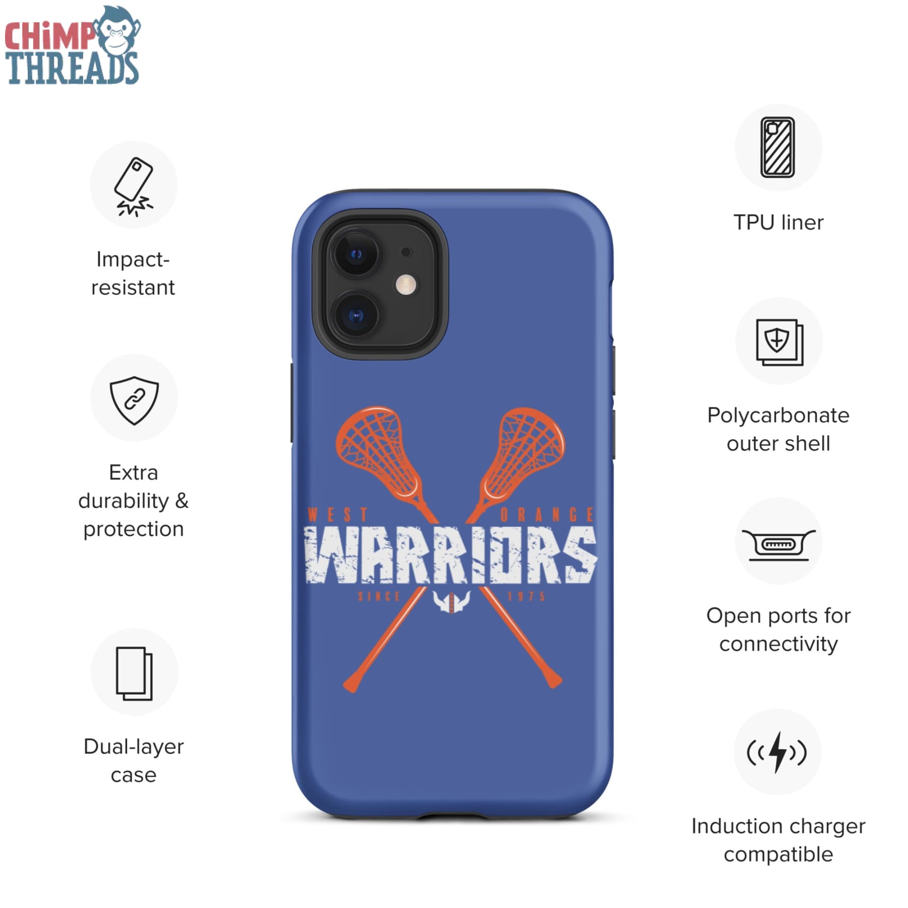 West Orange Lacrosse Tough iPhone case - lacrosse ✓ west