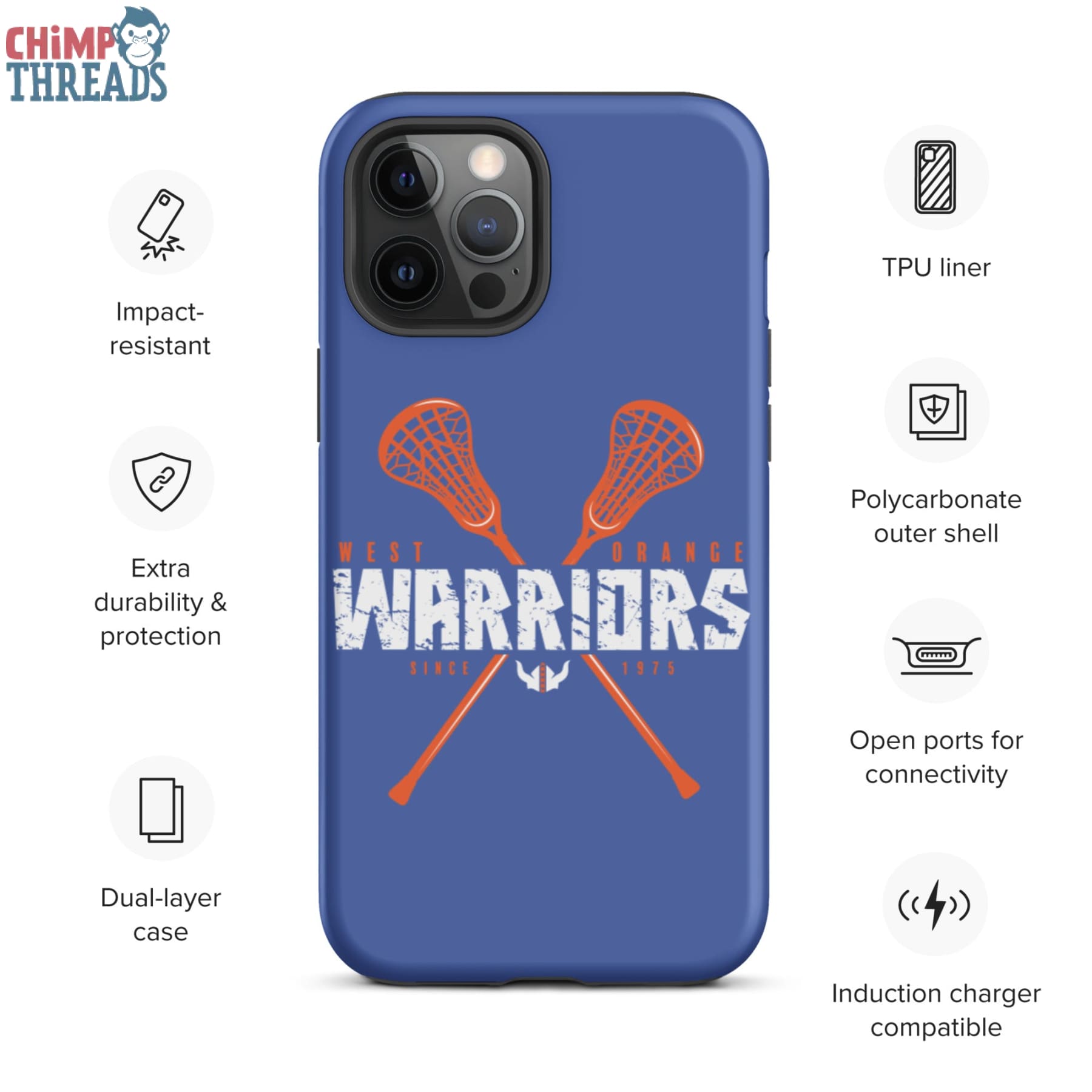 West Orange Lacrosse Tough iPhone case - lacrosse ✓ west