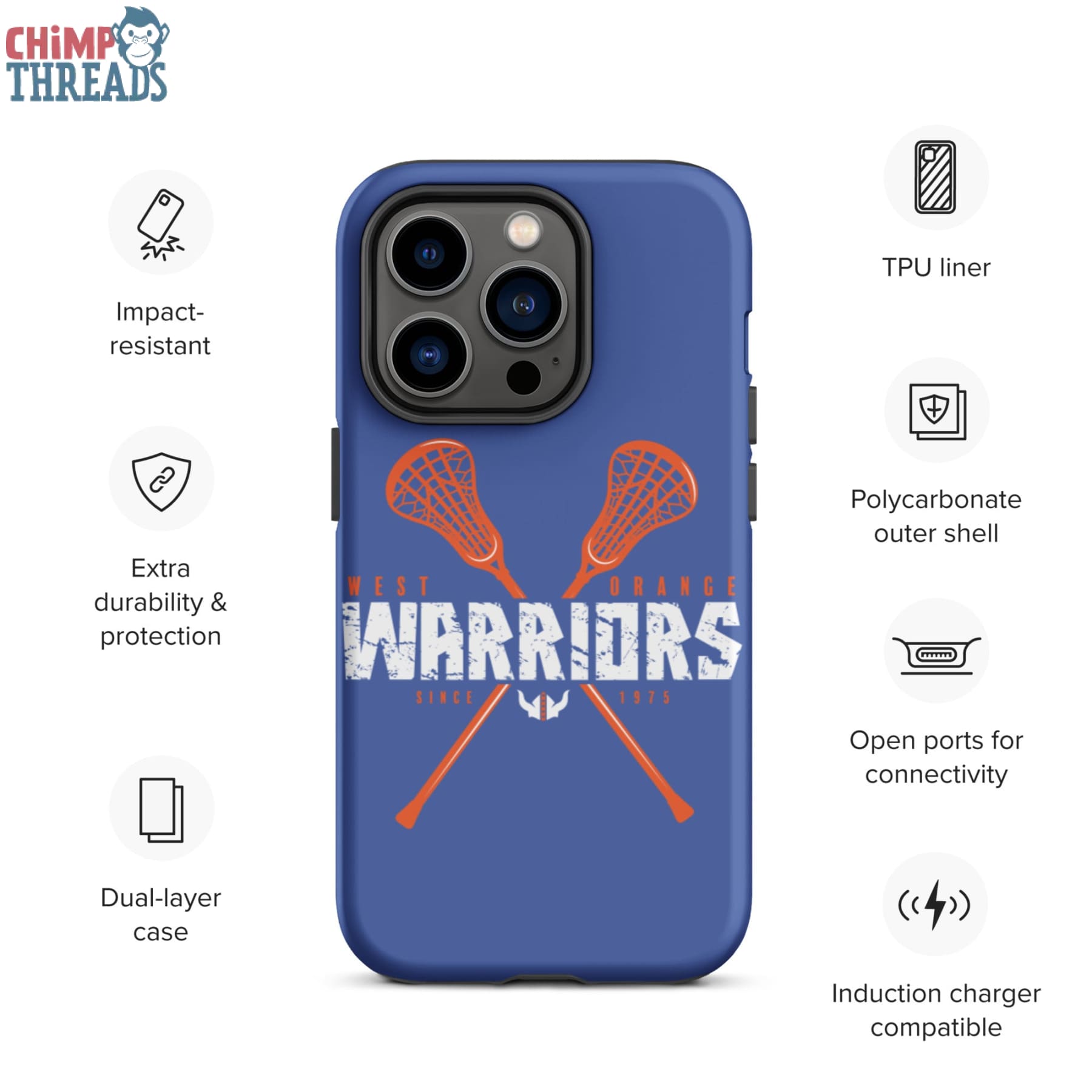 West Orange Lacrosse Tough iPhone case - lacrosse ✓ west