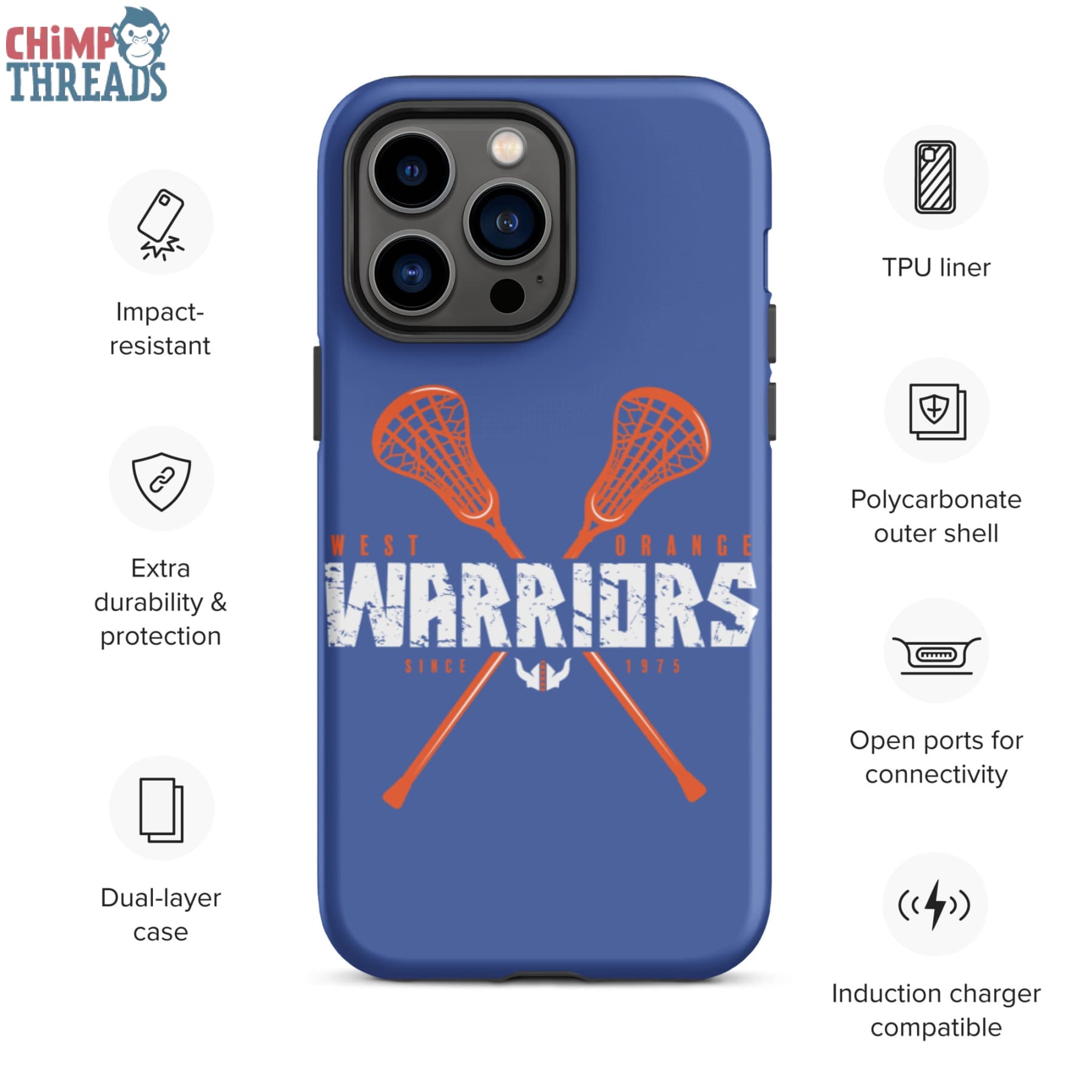 West Orange Lacrosse Tough iPhone case - lacrosse ✓ west