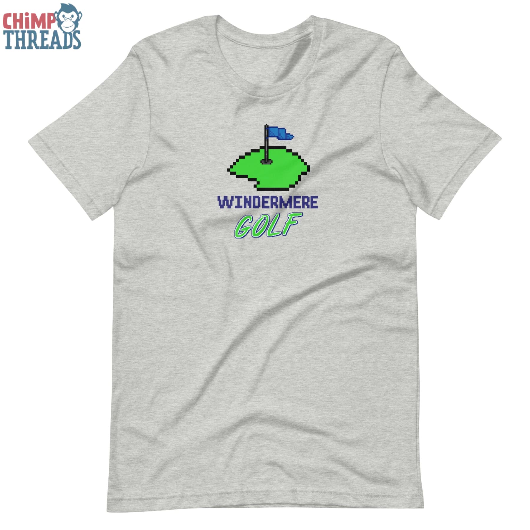 Windermere 8 bit Golf t-shirt - golf ✓ windermere ✓ ww 