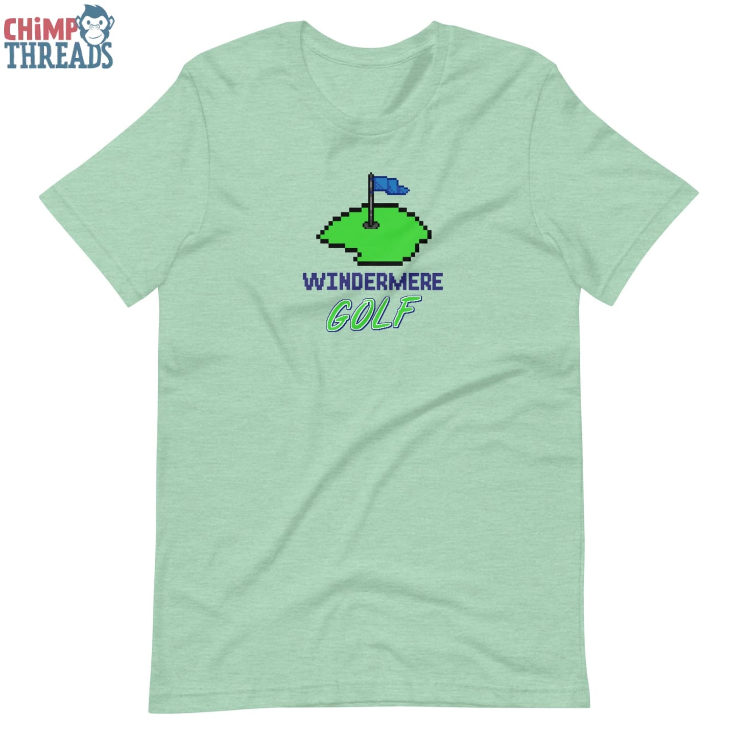 Windermere 8 bit Golf t-shirt - golf ✓ windermere ✓ ww 