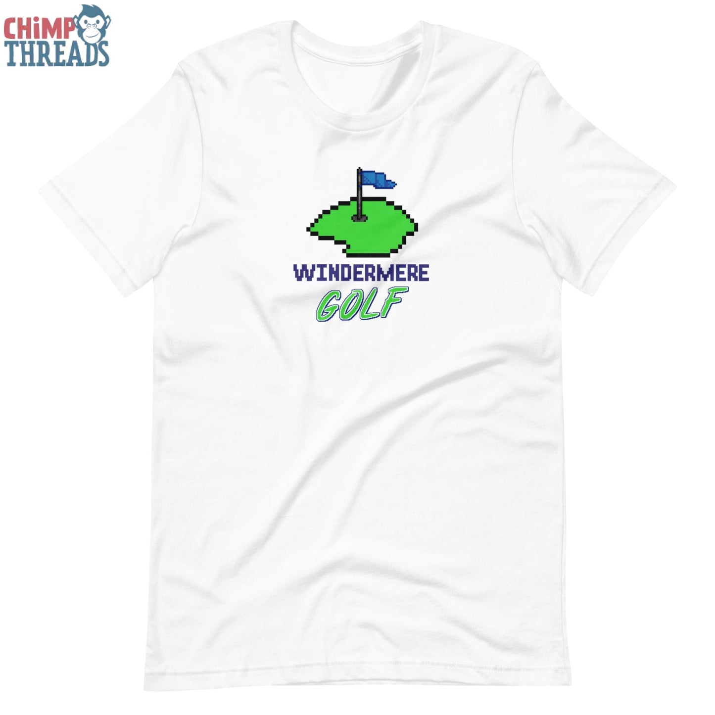 Windermere 8 bit Golf t-shirt - golf ✓ windermere ✓ ww 