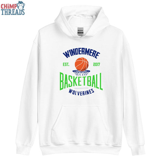 Windermere Wolverines Basketball White Hoodie - basketball ✓