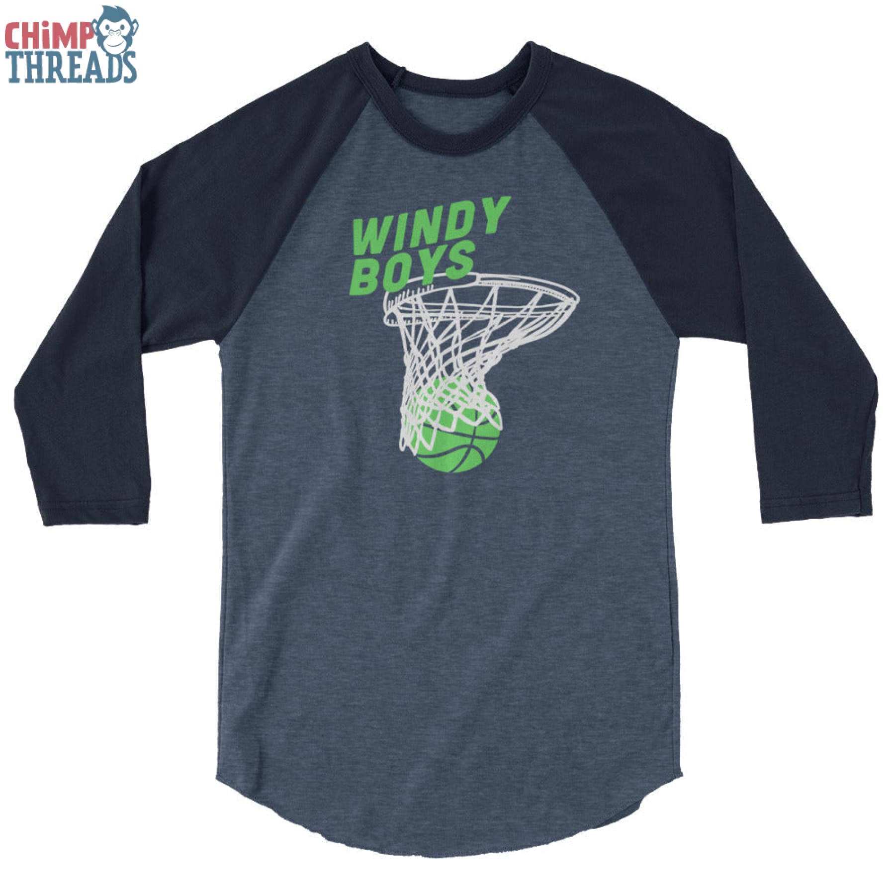 Windy Boys Basketball 3/4 sleeve raglan shirt - basketball ✓