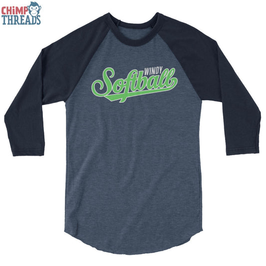 Windy Softball 3/4 sleeve raglan shirt - softball ✓ ww