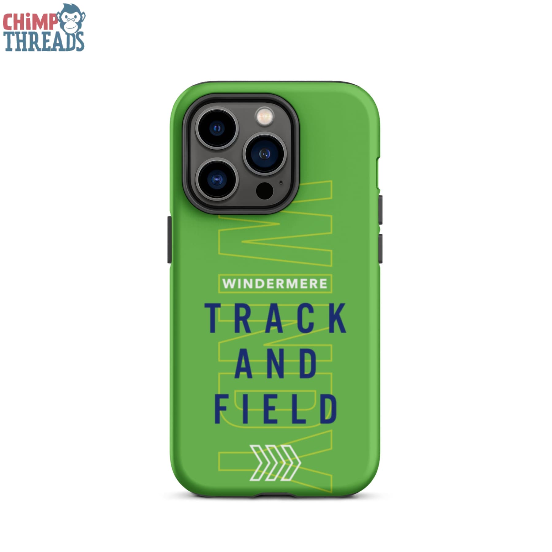 Windy Track & Field Green Tough iPhone case - track