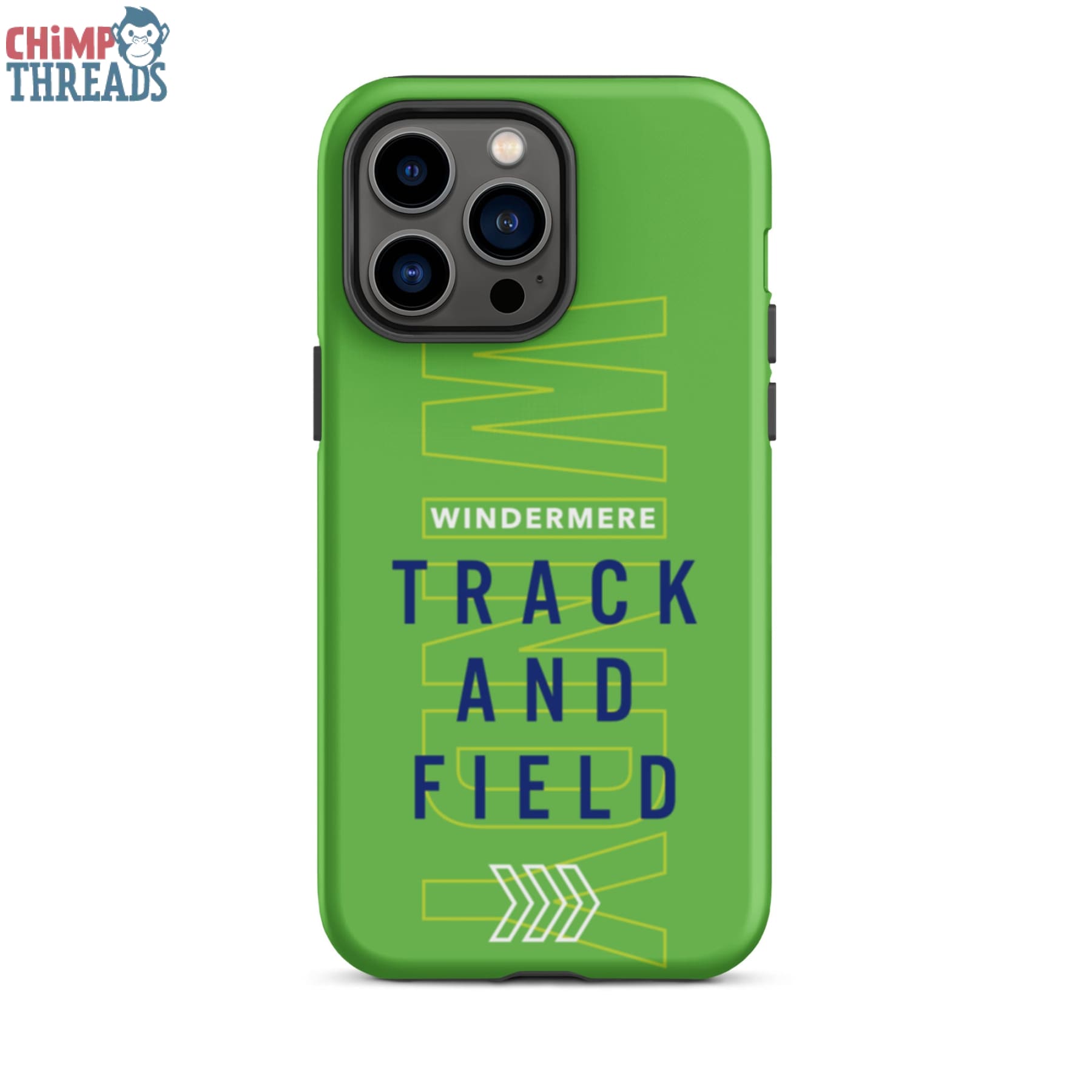 Windy Track & Field Green Tough iPhone case - track