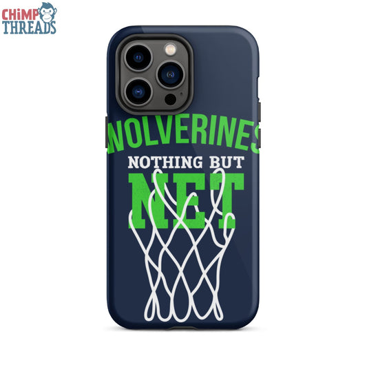 Wolverines Nothing but Net Tough iPhone case - basketball ✓