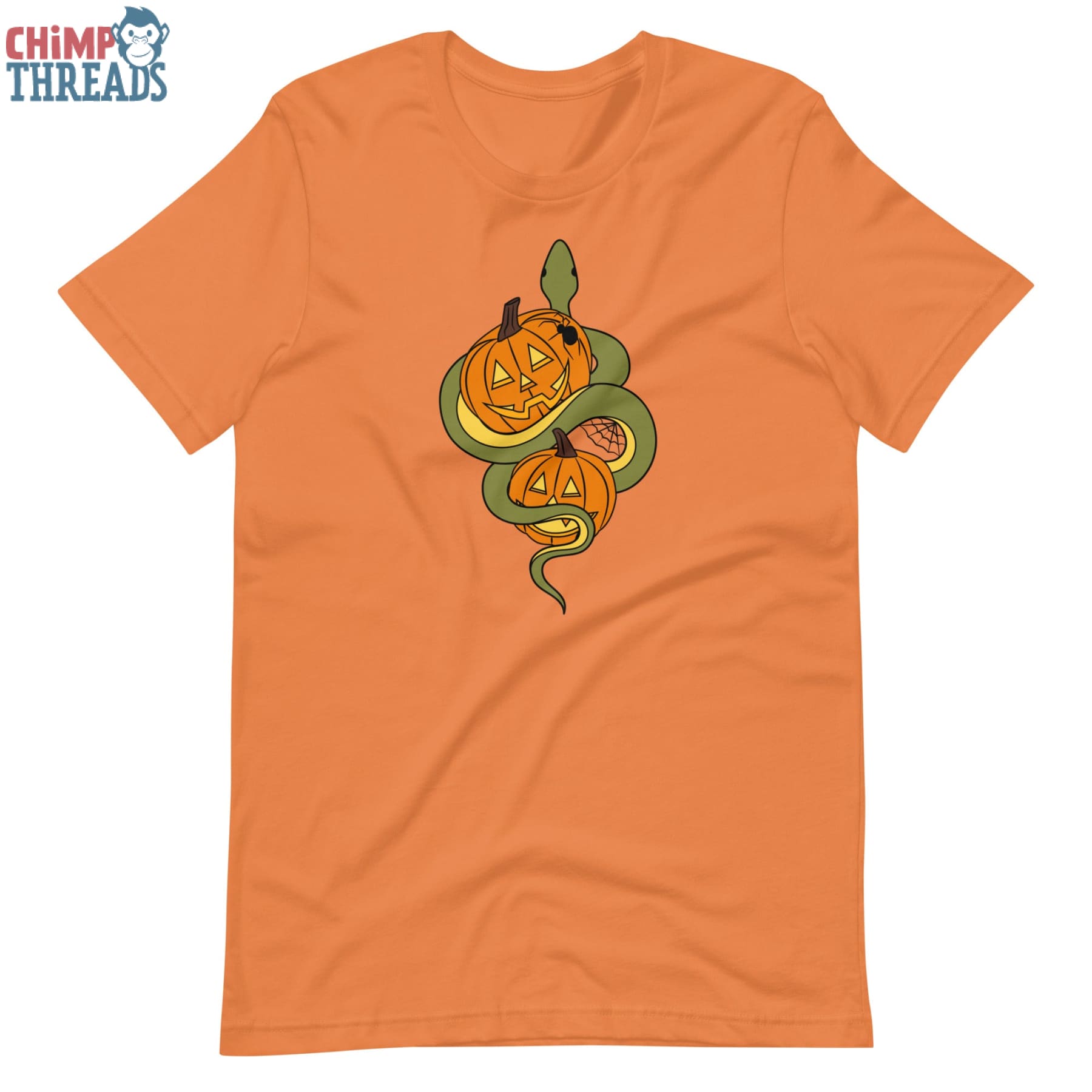 Halloween Snake and Pumpkins - T-Shirt
