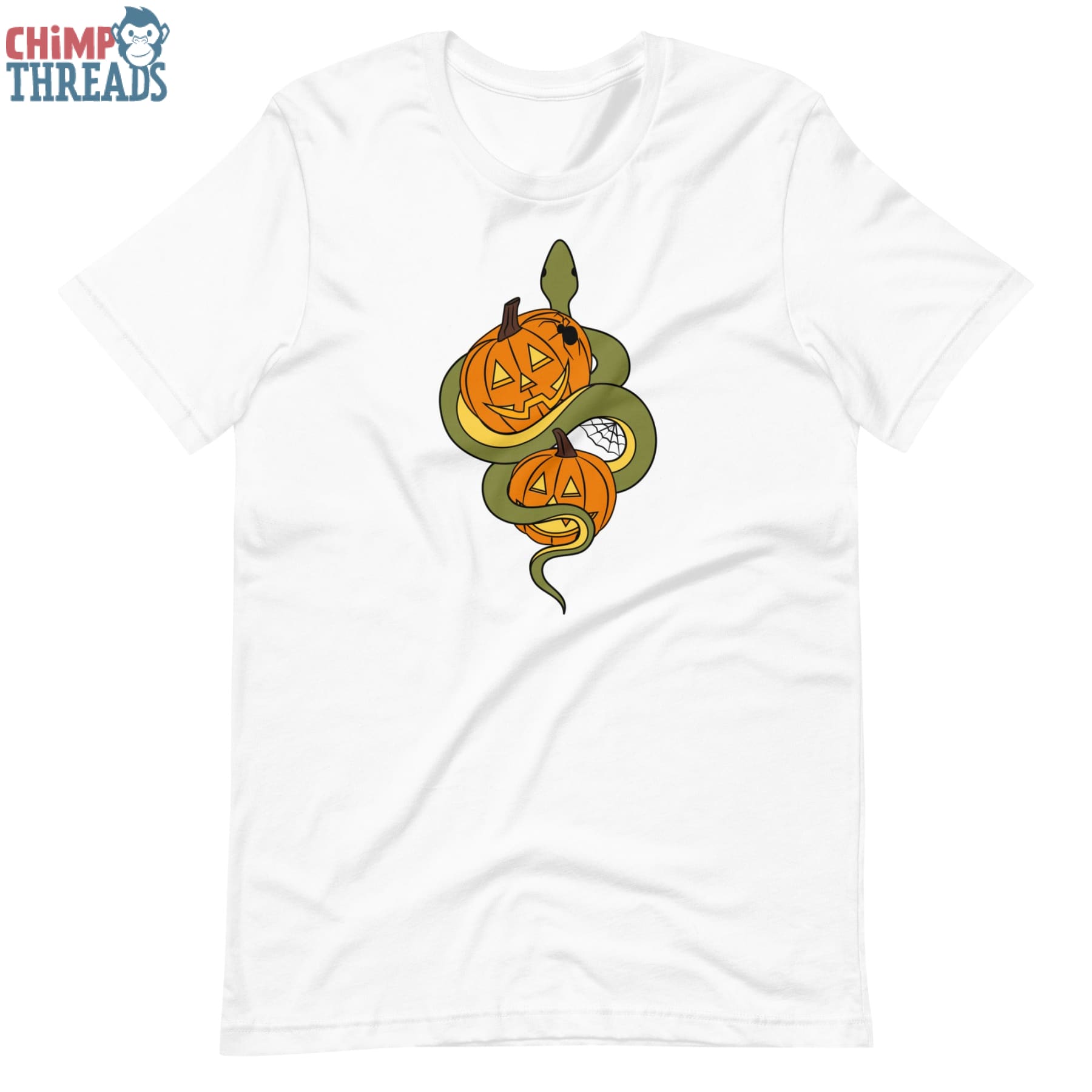 Halloween Snake and Pumpkins - T-Shirt