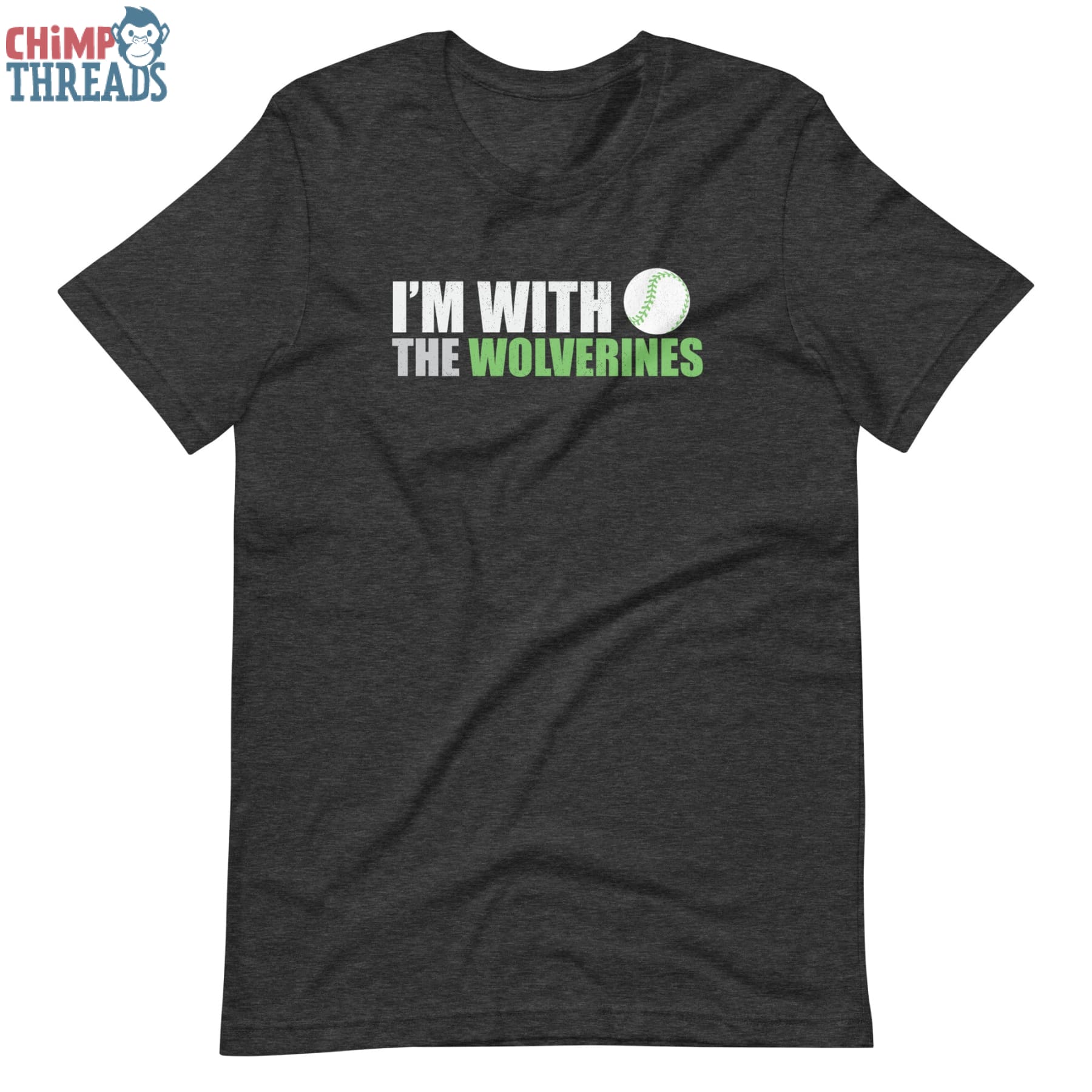 I’m with the Wolverines Baseball - T-Shirt baseball ✓ 