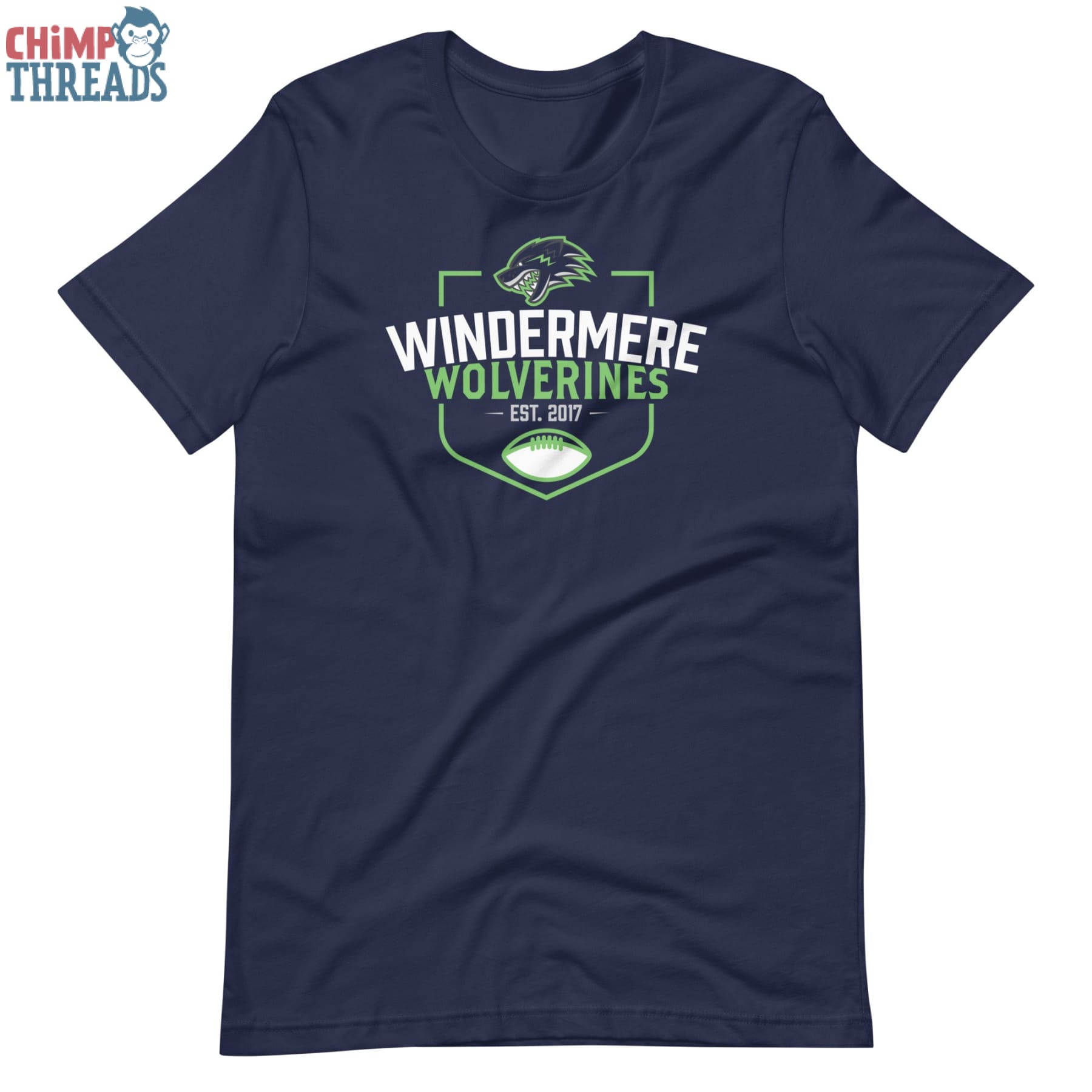 Windermere Wolverine Football Crest - T-Shirt T-shirt ✓ High