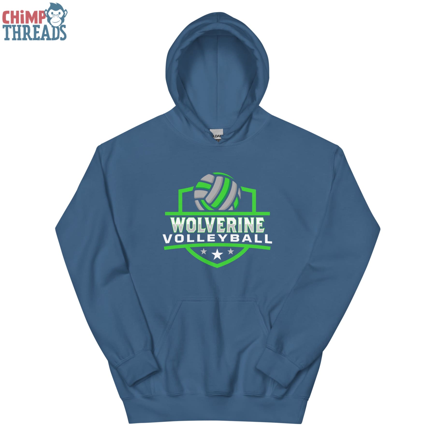 Wolverine Volleyball Crest Hoodie - Windermere High School 